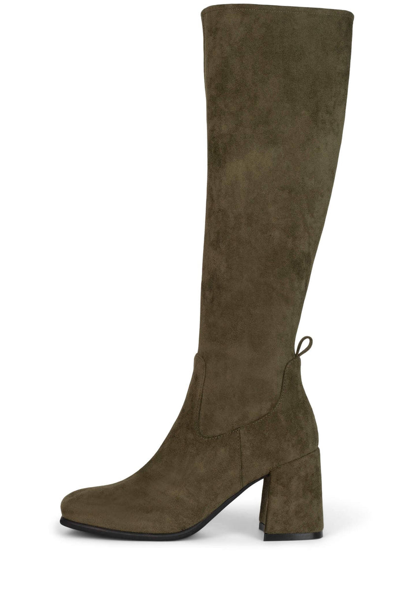 HOTLAVA-K2 Knee-High Boot Jeffrey Campbell Olive Suede 6 