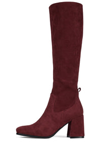HOTLAVA-K2 Jeffrey Campbell Heeled Boot Raspberry Suede