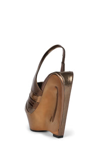 HYPERSPEED Jeffrey Campbell Platform Sandal Bronze Combo 