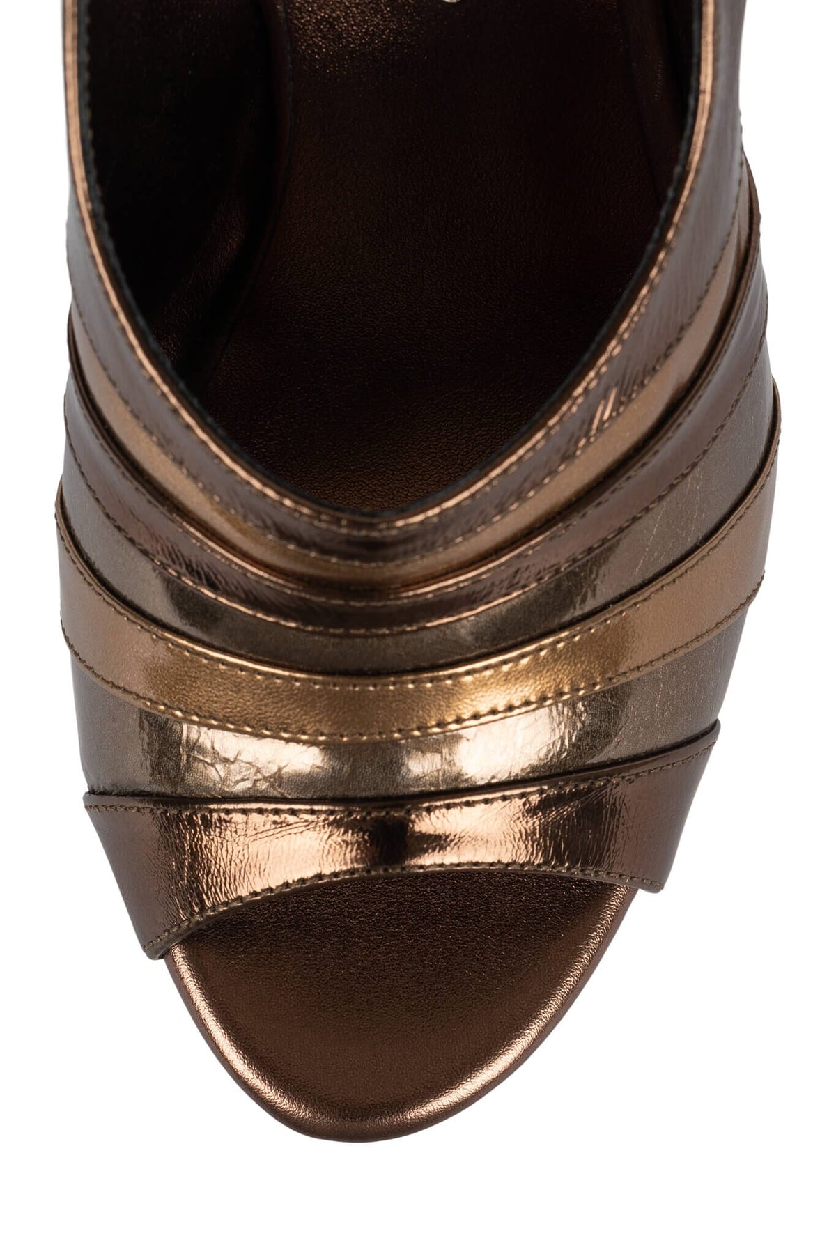 HYPERSPEED Jeffrey Campbell Platform Sandal Bronze Combo