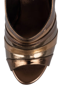 HYPERSPEED Jeffrey Campbell Platform Sandal Bronze Combo