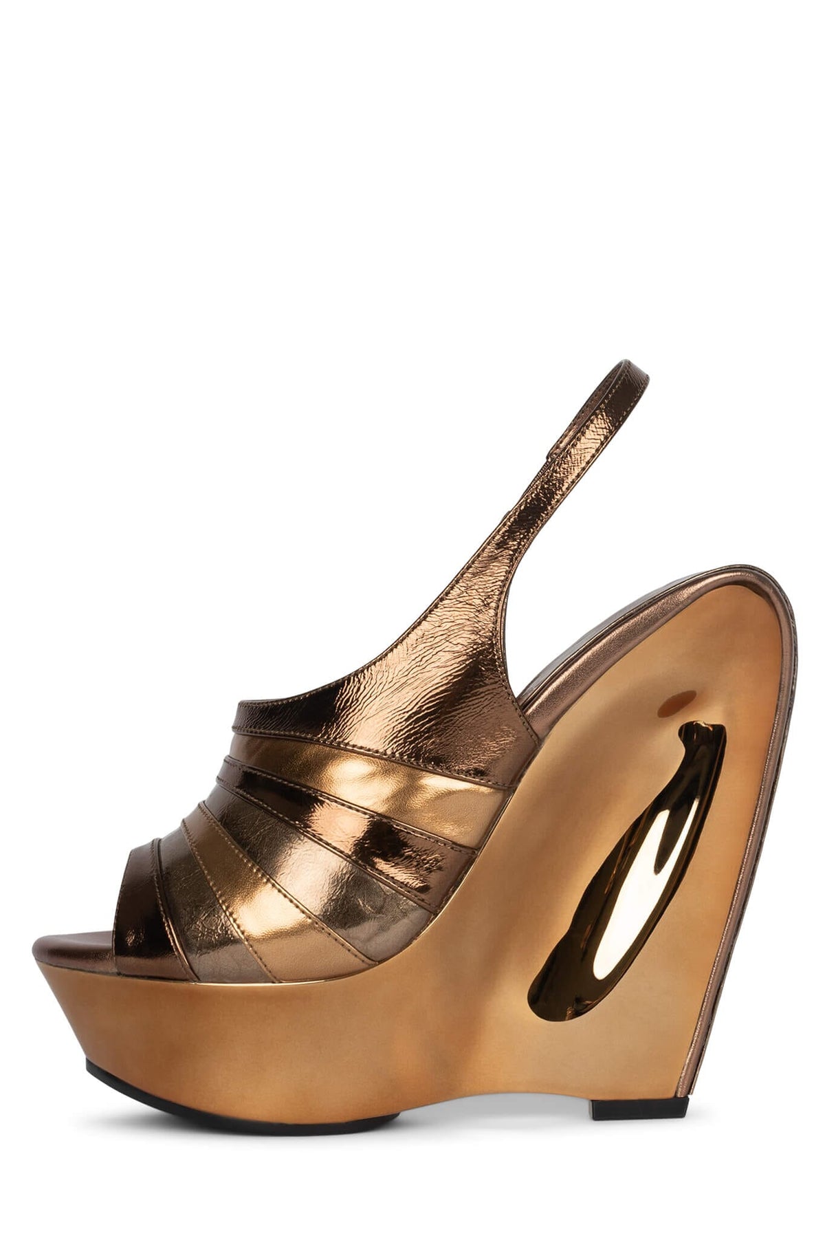 HYPERSPEED Jeffrey Campbell Platform Sandal Bronze Combo