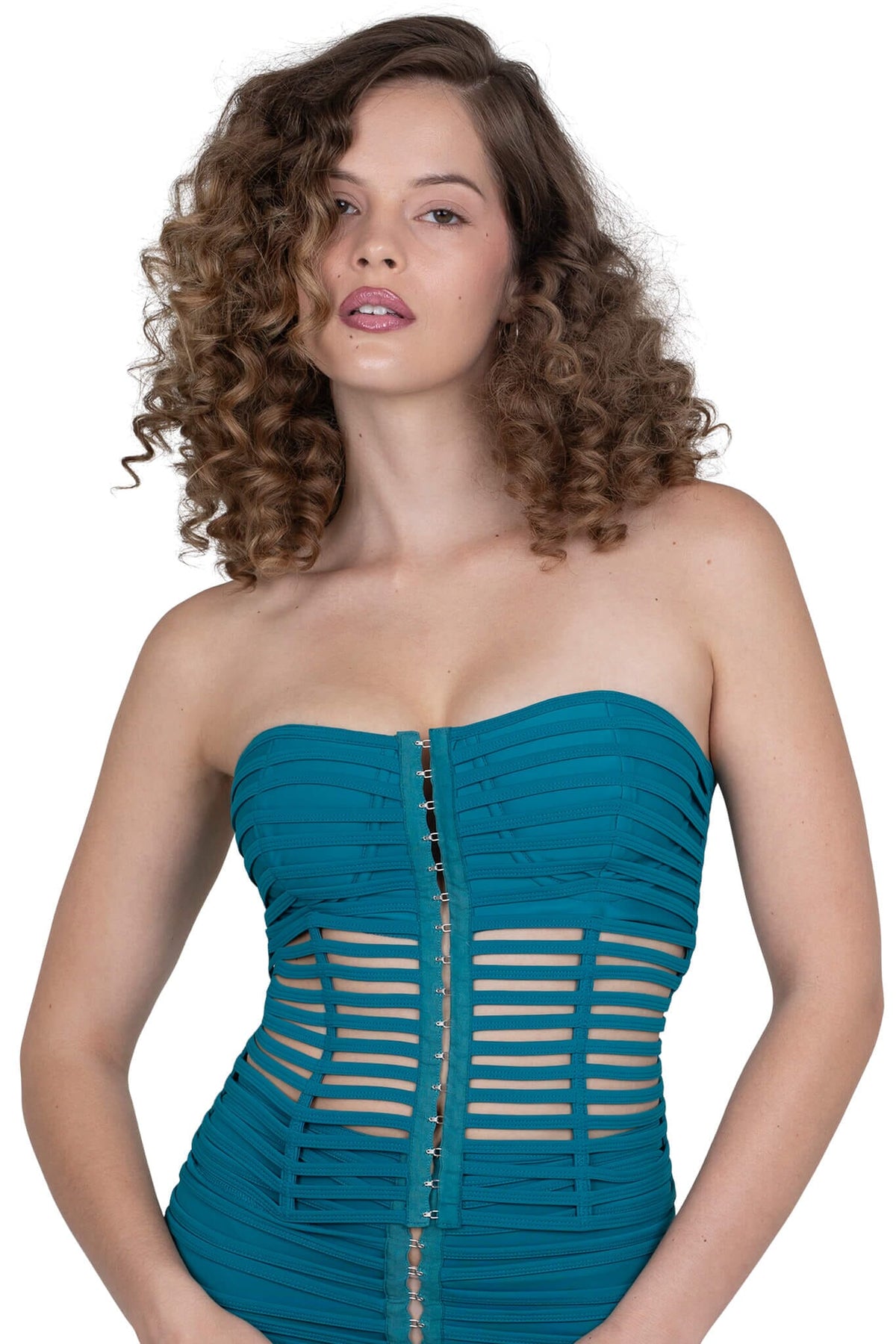 ILLEGAL Jeffrey Campbell Top Turquoise