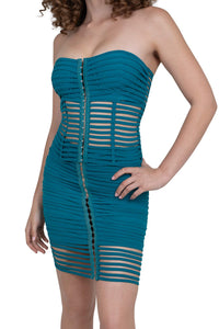 ILLEGAL Jeffrey Campbell Top Turquoise