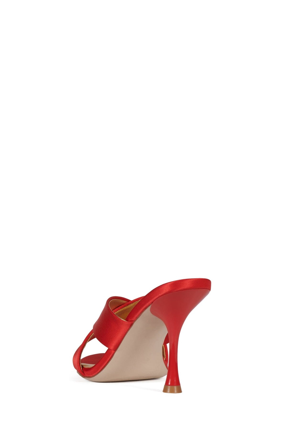 ILLUSTRIA Heeled Sandal Red Satin