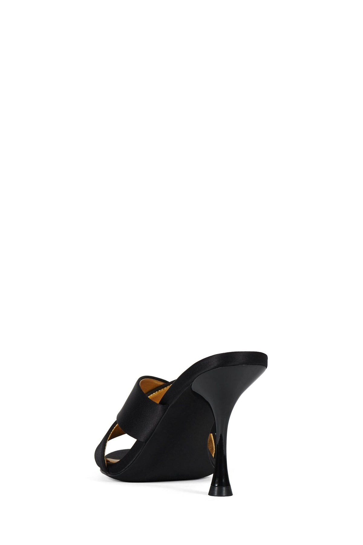 ILLUSTRIA Heeled Sandal Black Satin