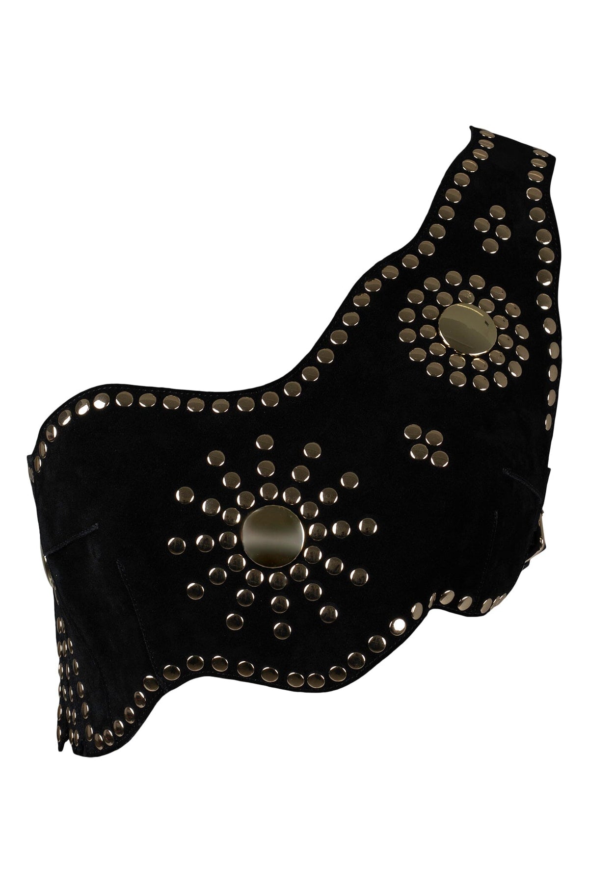 IMPERATOR TOP Top YYH Black Suede Gold XS 