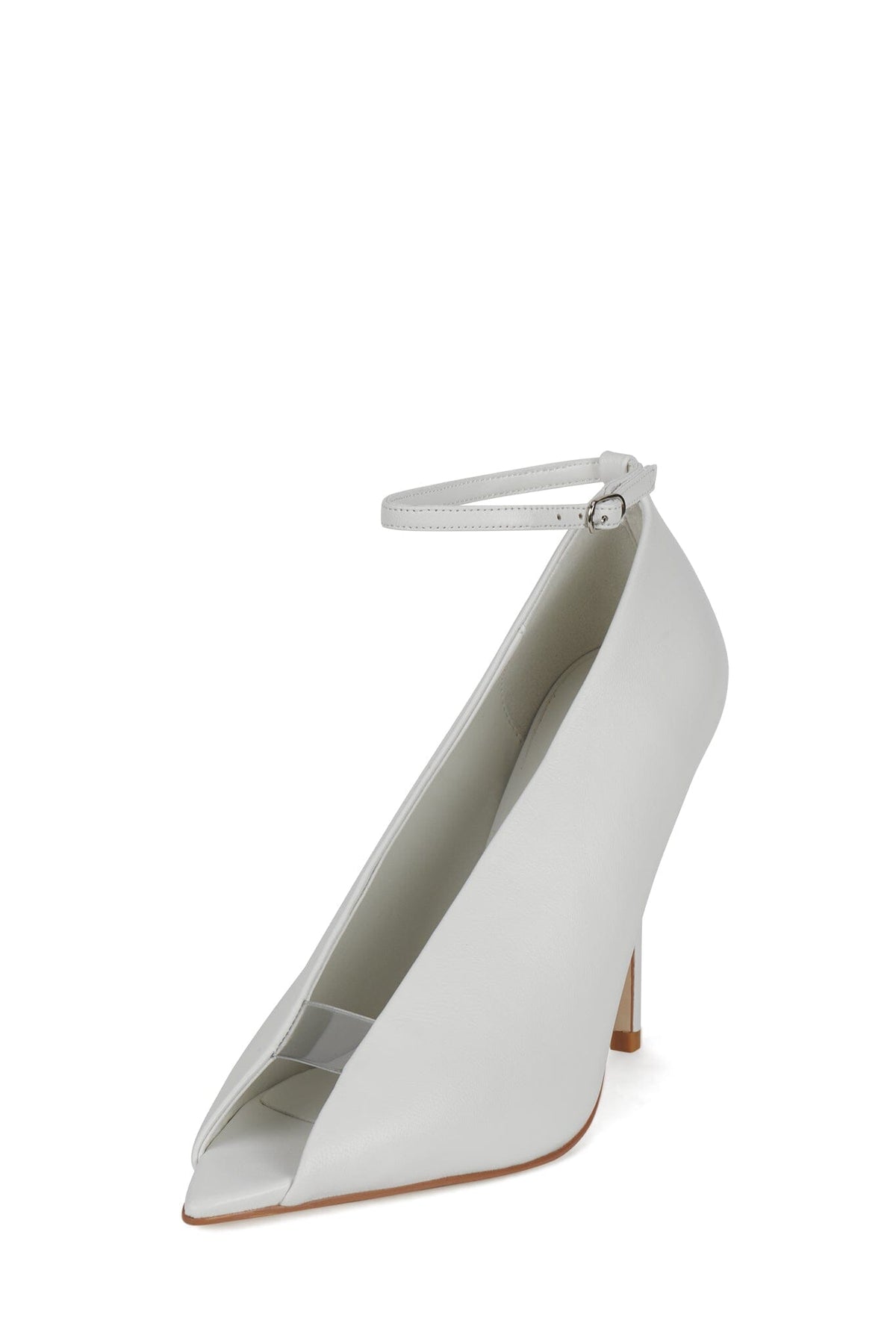 INHERIT Jeffrey Campbell Heeled Sandal White Clear Combo _hover