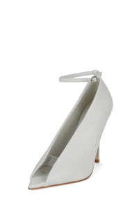 INHERIT Jeffrey Campbell Heeled Sandal White Clear Combo _hover