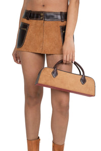 INVENTOR Jeffrey Campbell Handle Bag Tan Suede Combo
_hover