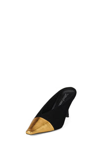 INVESTOR Jeffrey Campbell Heeled Sandal Black Gold Combo _hover