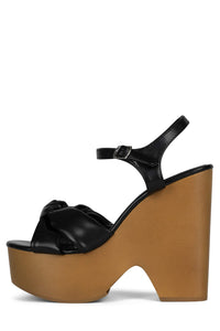 JACY Platform Sandal HN Black 6 