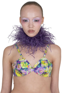 JOKESTER Jeffrey Campbell Choker Purple 