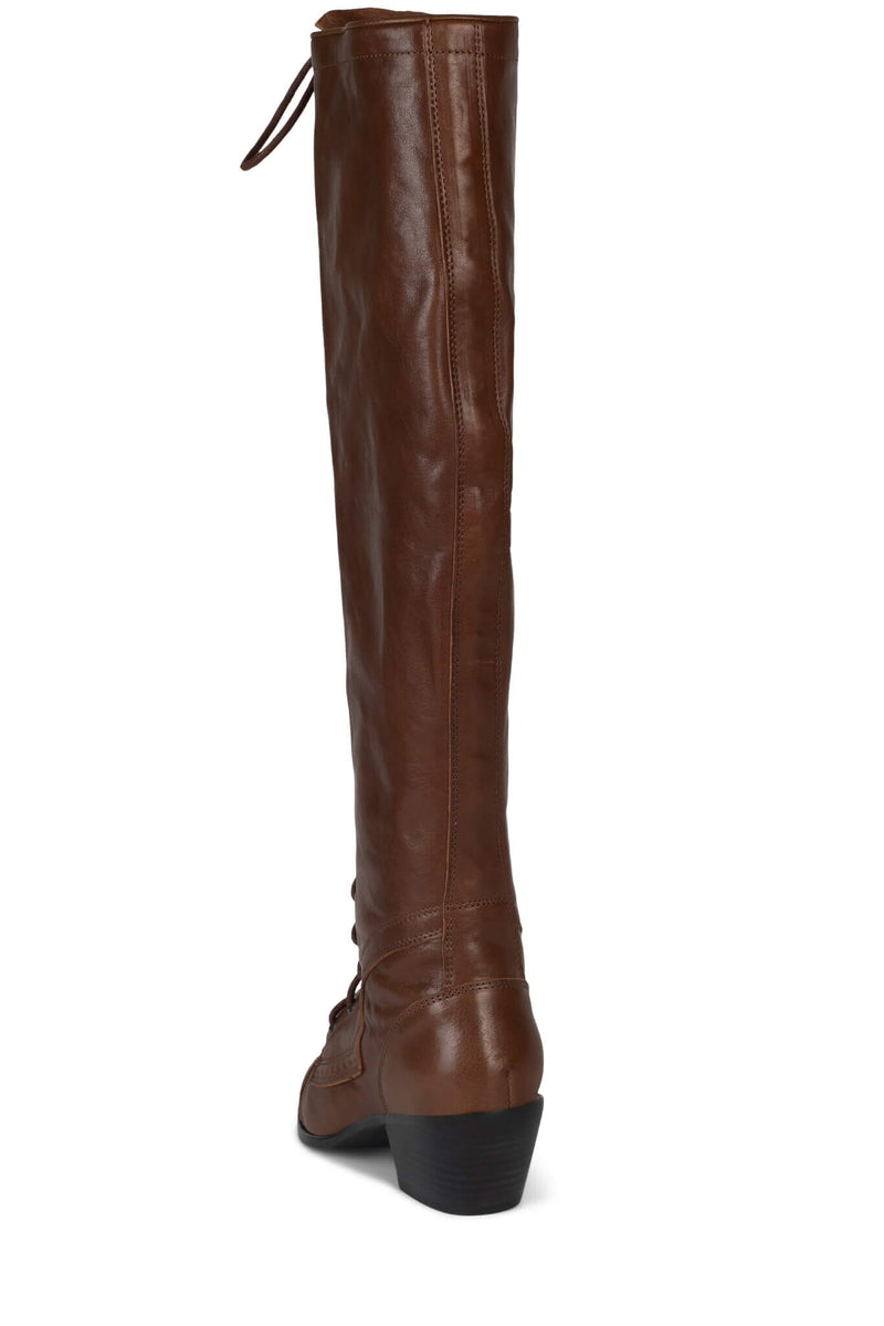 JOSEPH Jeffrey Campbell Knee-High Boots Dark Tan