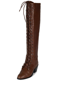 JOSEPH Jeffrey Campbell Knee-High Boots Dark Tan