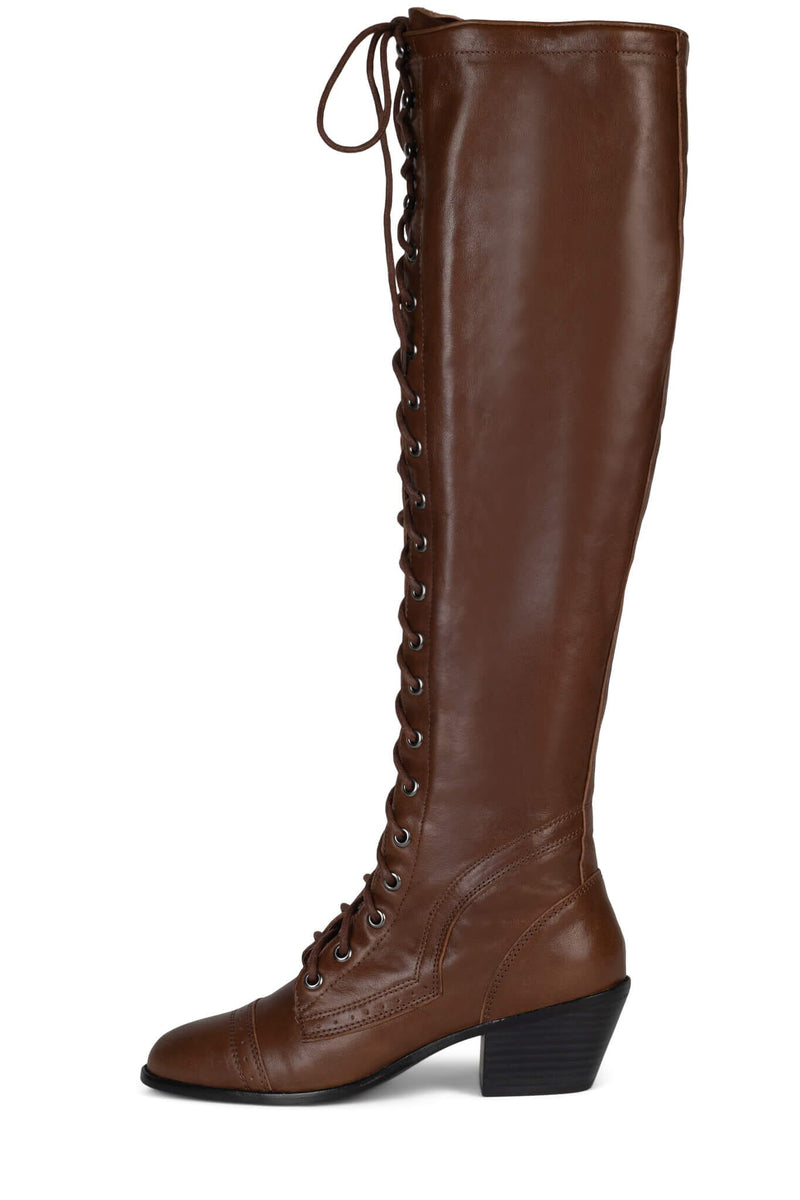 JOSEPH Jeffrey Campbell Knee-High Boots Dark Tan