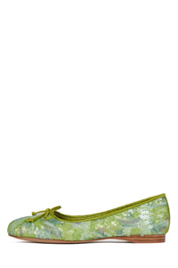 KALLI-SEQ Jeffrey Campbell Flat Chartreuse Combo