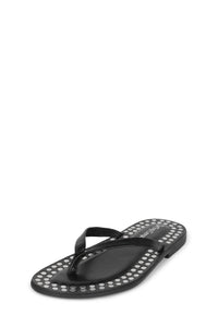 KATRINA-ST Flat Sandal Black Silver _hover