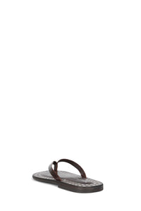 KATRINA-ST Flat Sandal Brown Silver