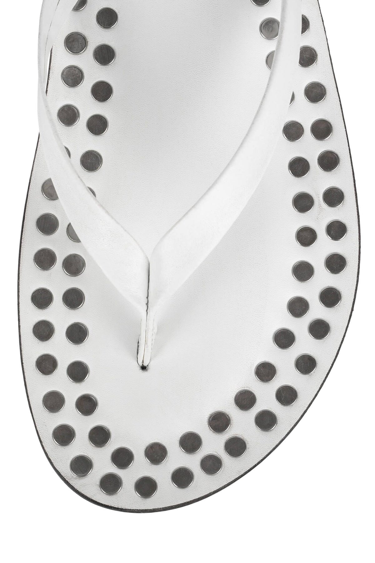 KATRINA-ST Flat Sandal White Silver