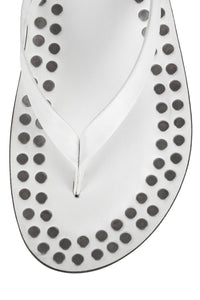 KATRINA-ST Flat Sandal White Silver