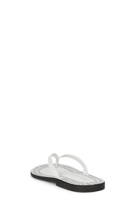 KATRINA-ST Flat Sandal White Silver