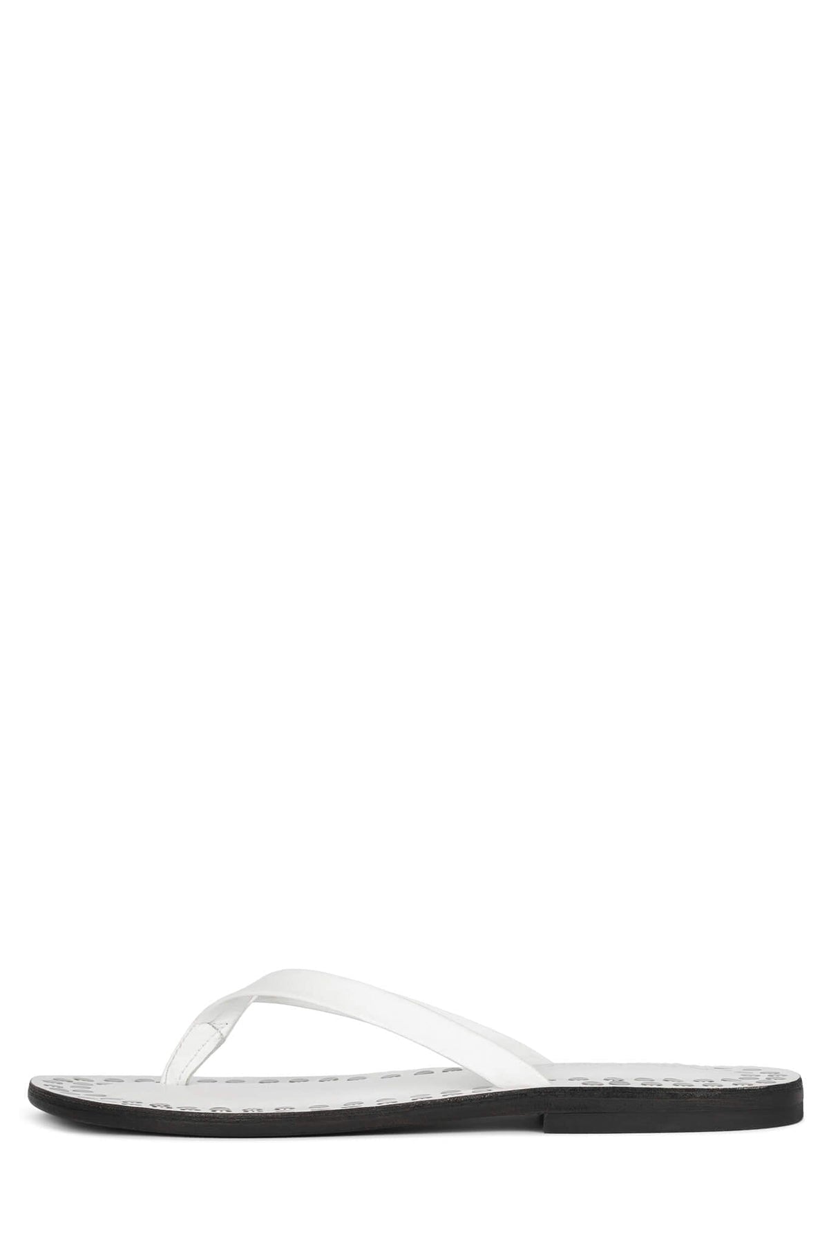 KATRINA-ST Flat Sandal White Silver 