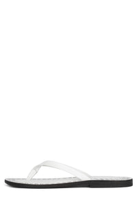 KATRINA-ST Flat Sandal White Silver 