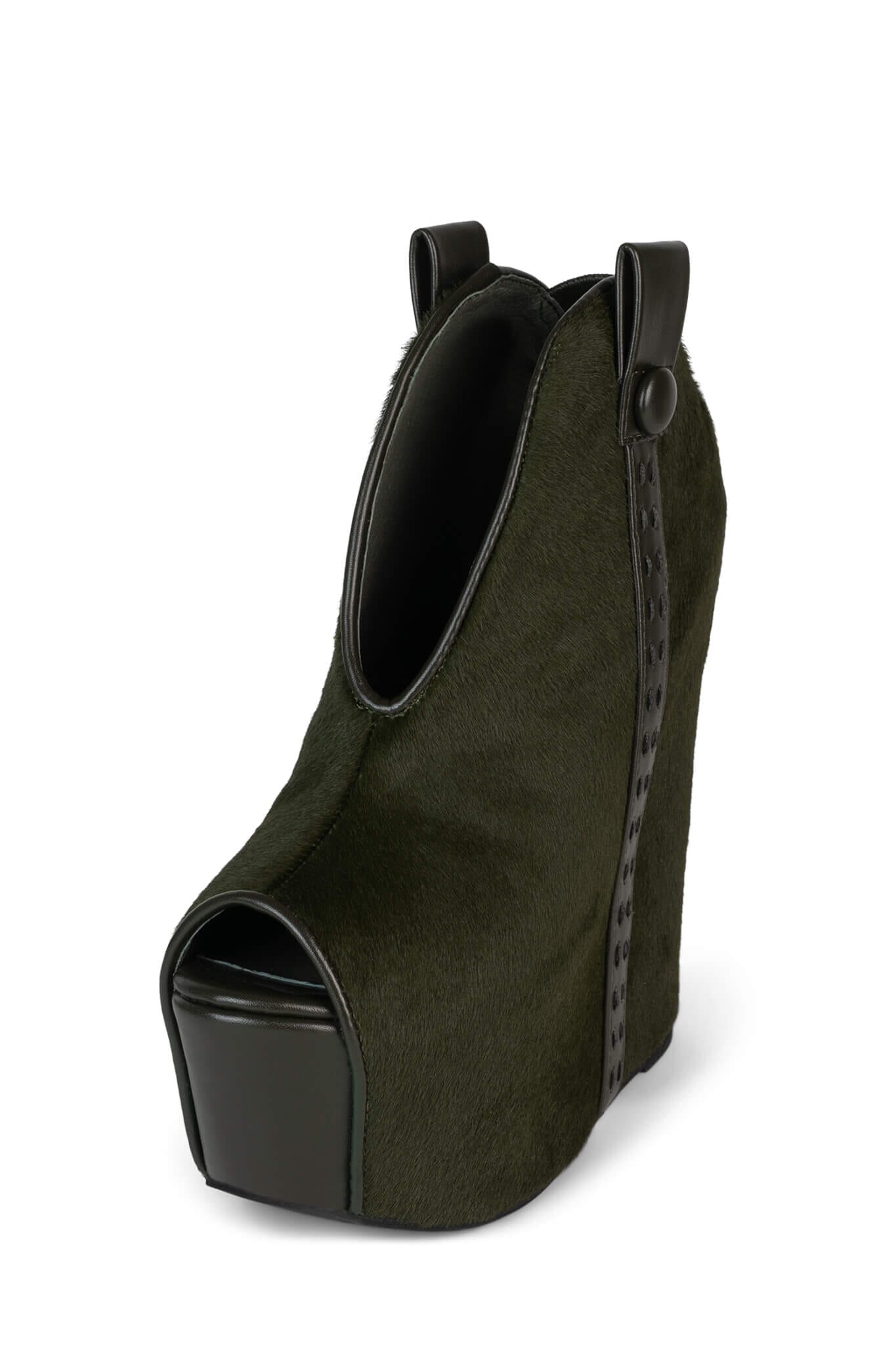 KELSEY-FUR Jeffrey Campbell Platform Bootie