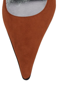 KICKIT Jeffrey Campbell Stiletto Heel Pump Rust Suede