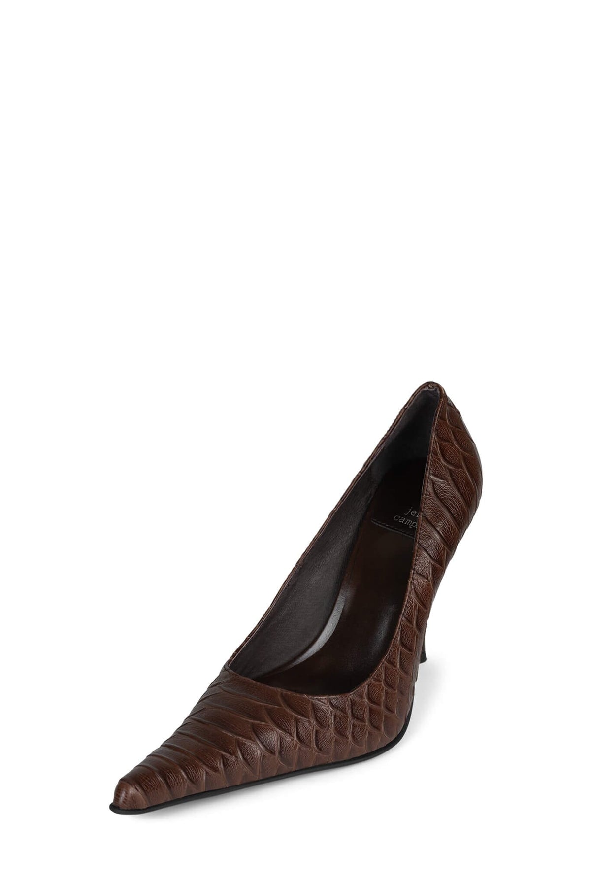 KICKIT Jeffrey Campbell Stilettos Brown Snake