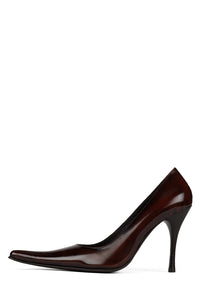 KICKIT Jeffrey Campbell Stiletto Heel Pump Coffee Box Ruboff