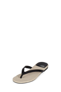 KIERRA Jeffrey Campbell Thong Sandal Black Cream Combo
_hover
