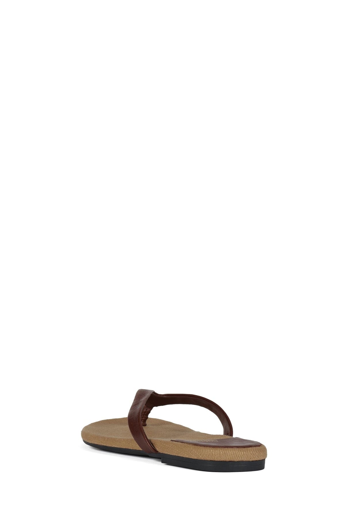 KIERRA Jeffrey Campbell Thong Sandal Brown Tan Combo