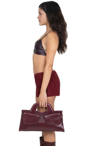 KOMIKO Jeffrey Campbell Bra Top Wine Snake