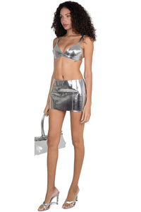 KOMIKO Jeffrey Campbell Bra Top Silver Grid