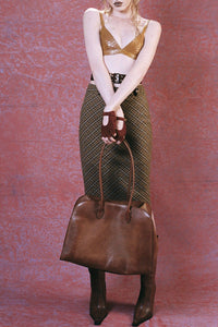 KOMIKO Jeffrey Campbell Bra Top Mustard Snake