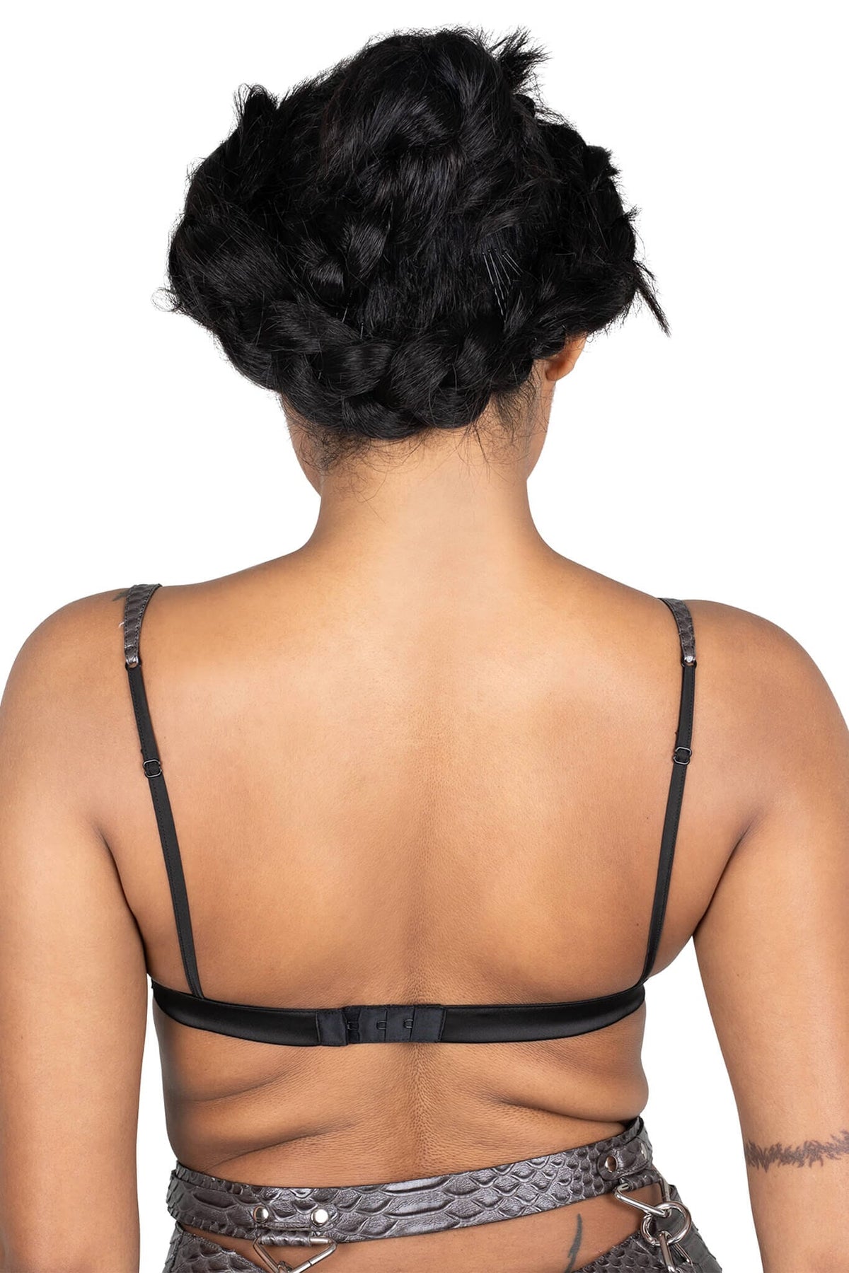 KOMIKO Jeffrey Campbell Bra Top Grey Snake