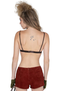KOMIKO Jeffrey Campbell Bra Top Mustard Snake