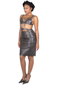 KOMIKO Jeffrey Campbell Bra Top Grey Snake
_hover