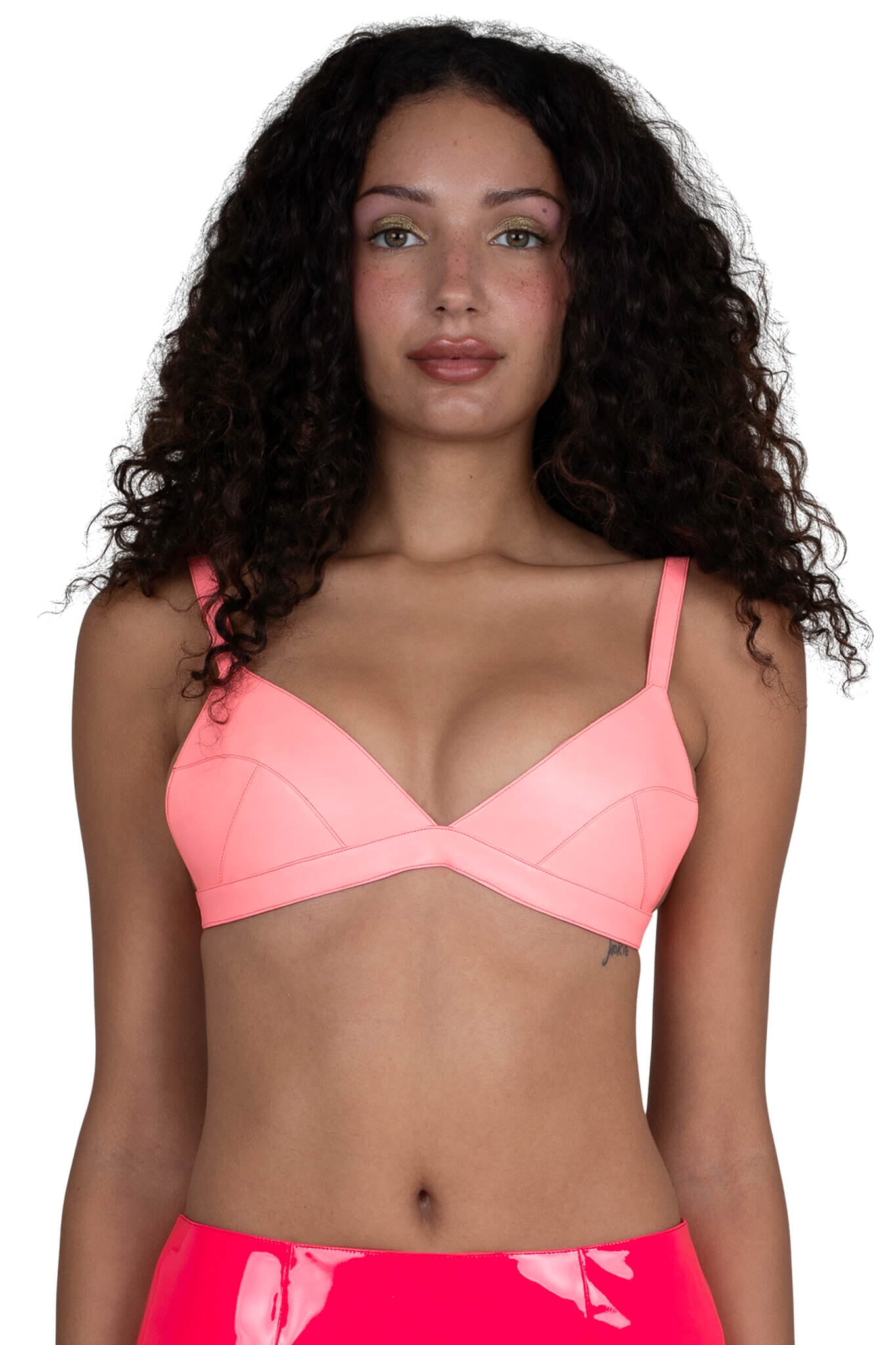【美品】NICO CROWN Spangle Overdrive Pink KOMIKO TOP Jeffrey Campbell Bra Top