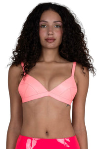 KOMIKO Jeffrey Campbell Bra Top Pink Neon