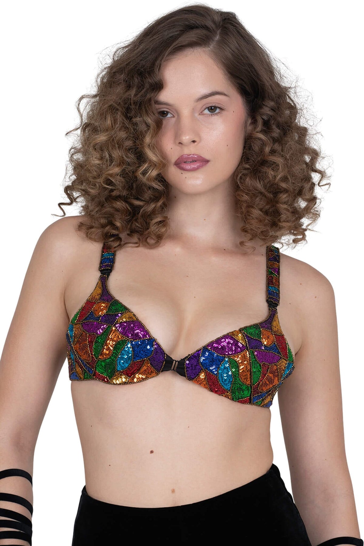 KORIE-SEQ Jeffrey Campbell Top Rainbow Multi