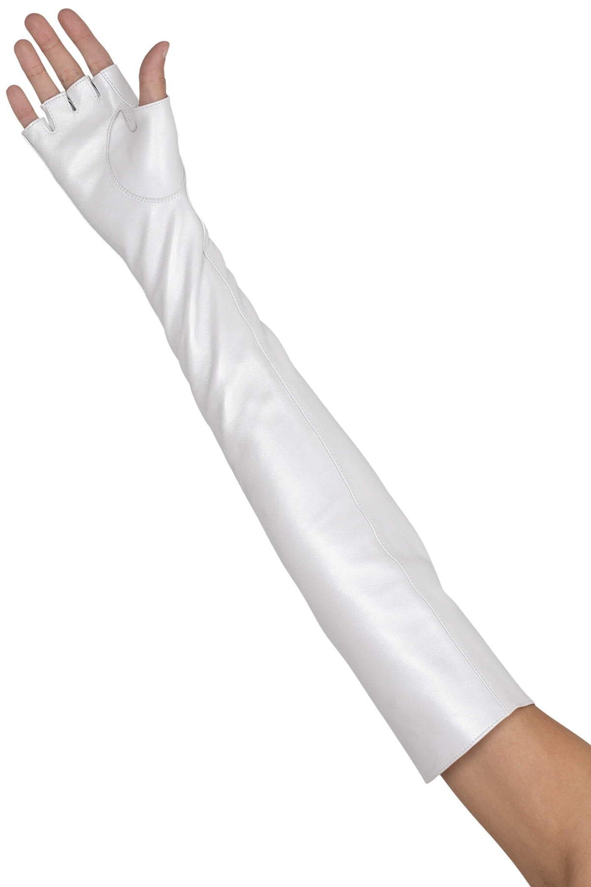 KRAFTIG GLOVES Jeffrey Campbell Leather Gloves White