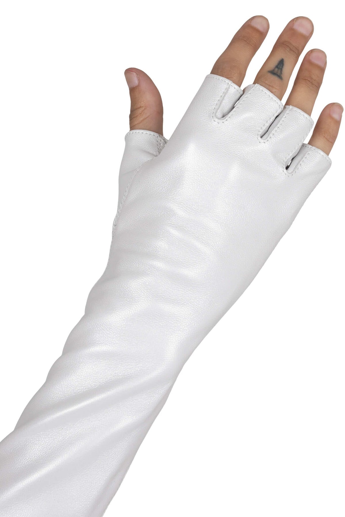KRAFTIG GLOVES Jeffrey Campbell Leather Gloves White
_hover