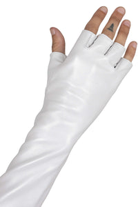 KRAFTIG GLOVES Jeffrey Campbell Leather Gloves White
_hover