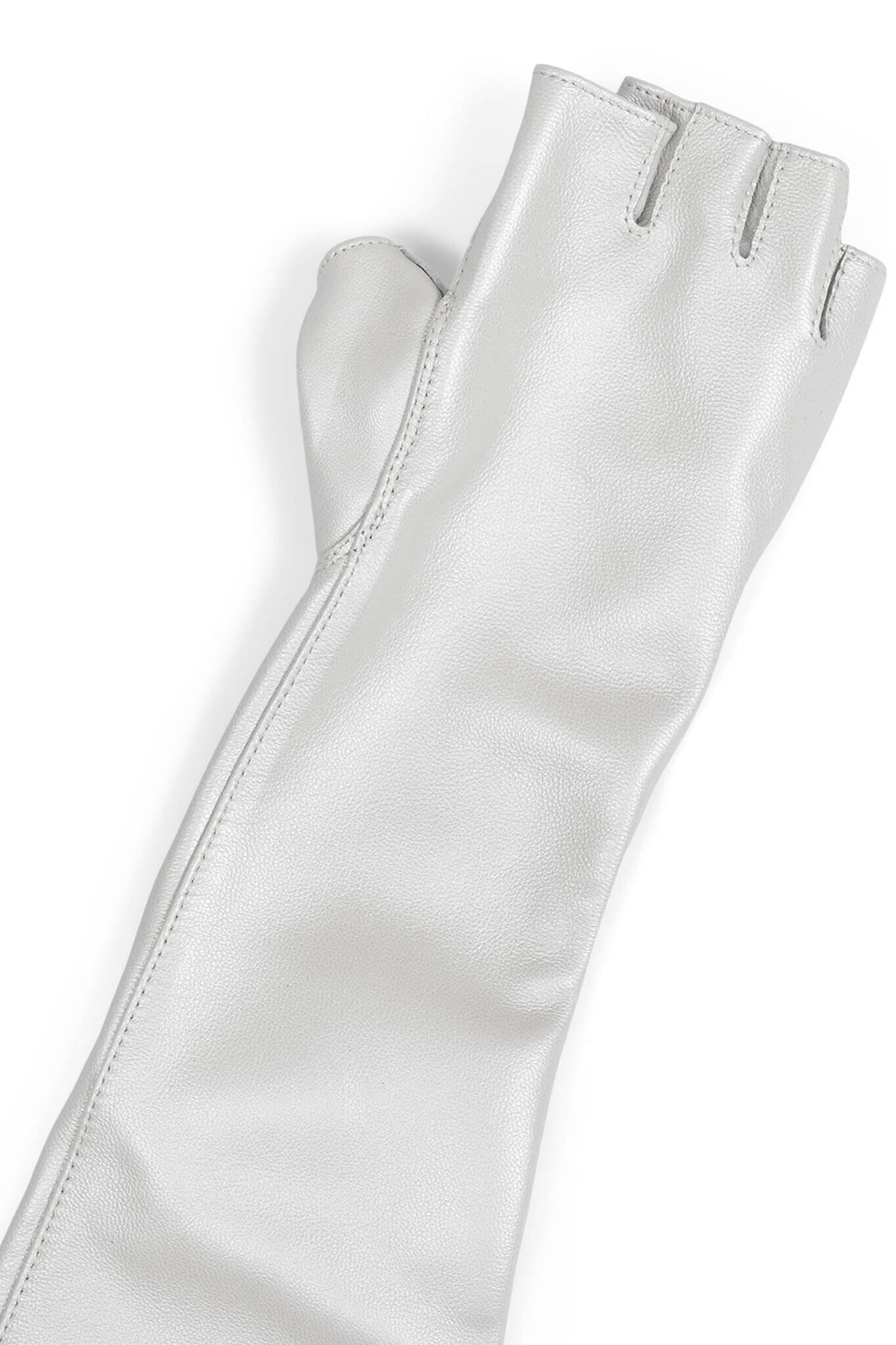 KRAFTIG GLOVES Jeffrey Campbell Leather Gloves White