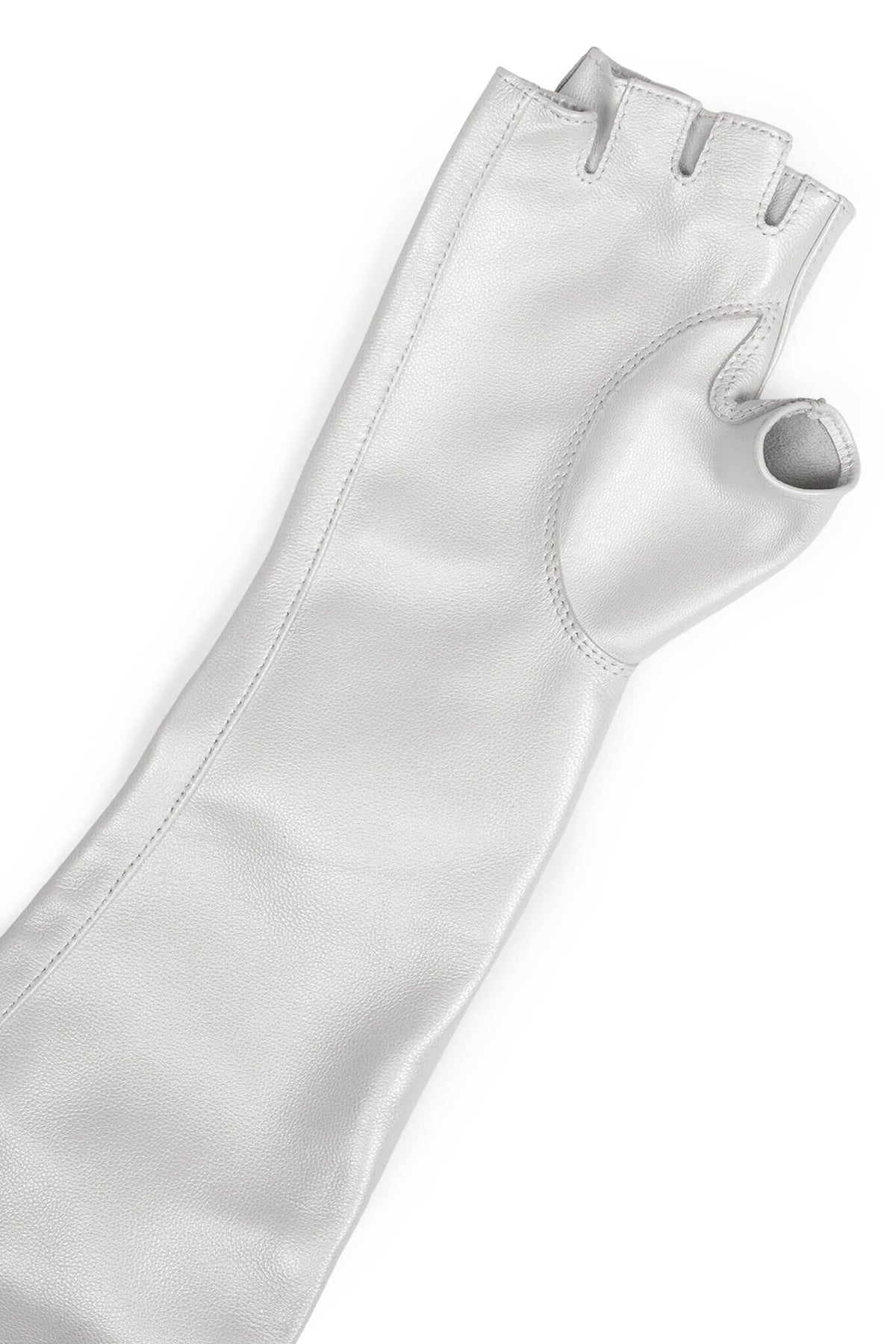 KRAFTIG GLOVES Jeffrey Campbell Leather Gloves White