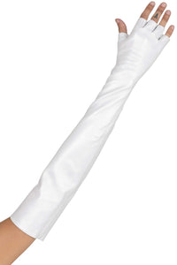 KRAFTIG GLOVES Jeffrey Campbell Leather Gloves White