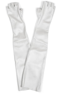 KRAFTIG GLOVES Jeffrey Campbell Leather Gloves White